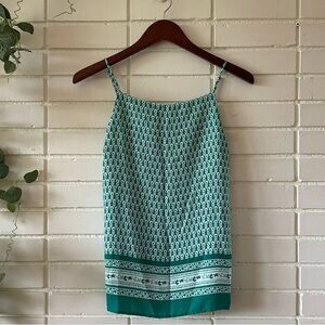 Green Floral LOFT Blouse - S